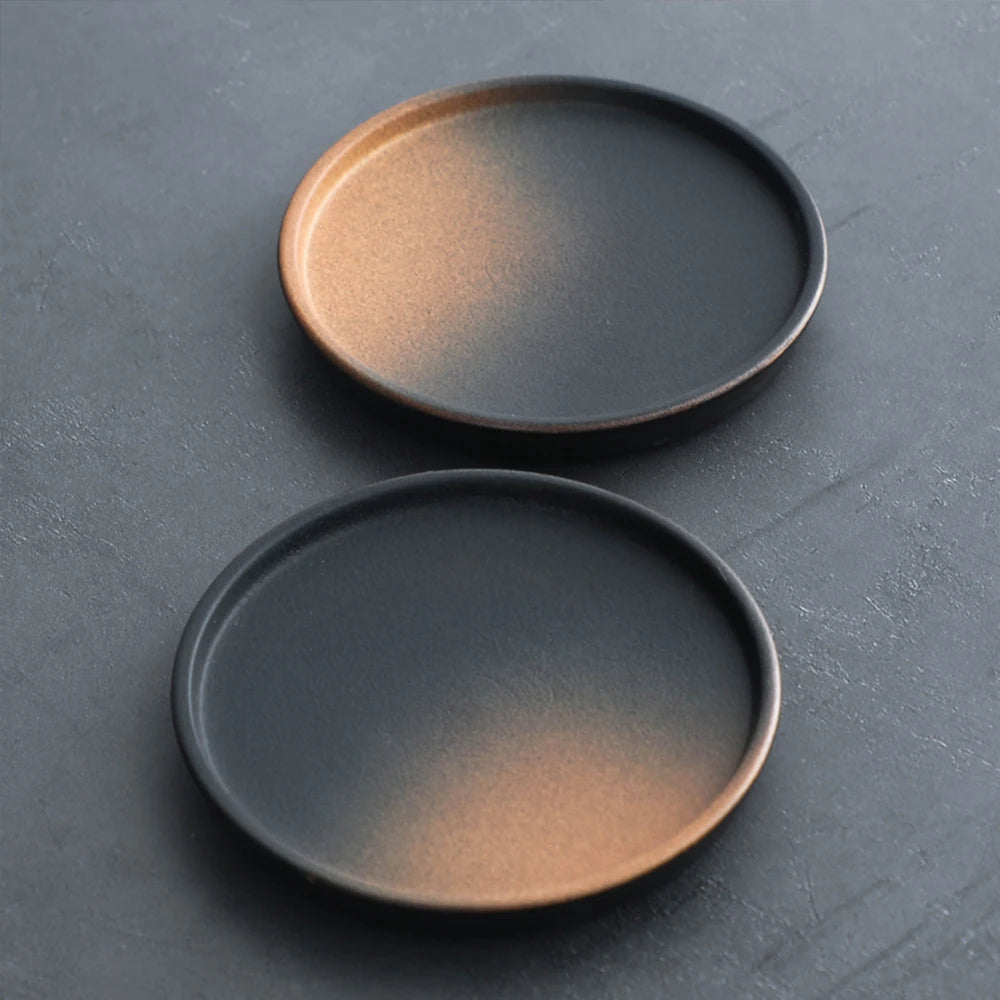 Japanese Elegant Gradient Pottery Coaster