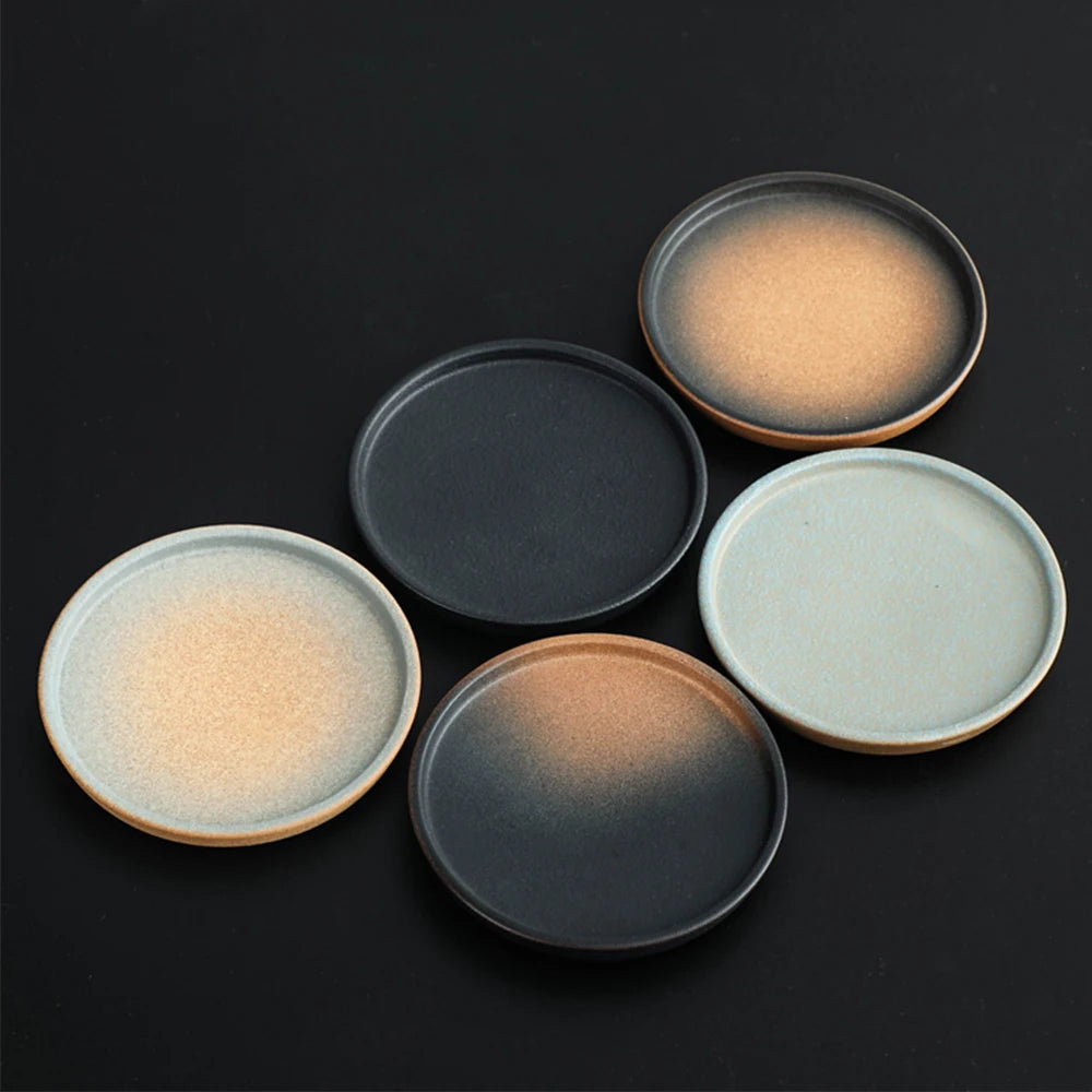 Japanese Elegant Gradient Pottery Coaster