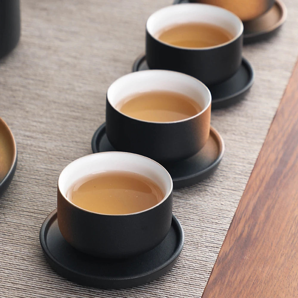 Japanese Elegant Gradient Pottery Coaster