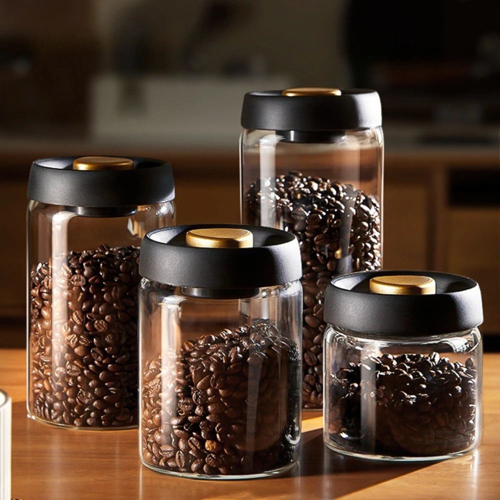 Vacuum Sealed Coffee Jar