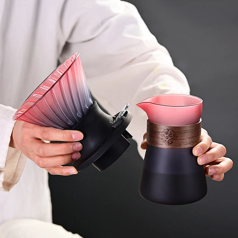 Glass Pour Over Coffee Maker Set with Filters