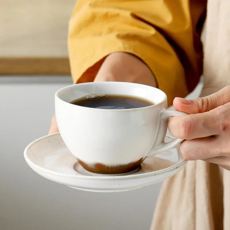 Cup Set with Saucers & Stand