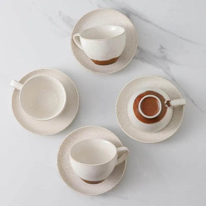 Cup Set with Saucers & Stand