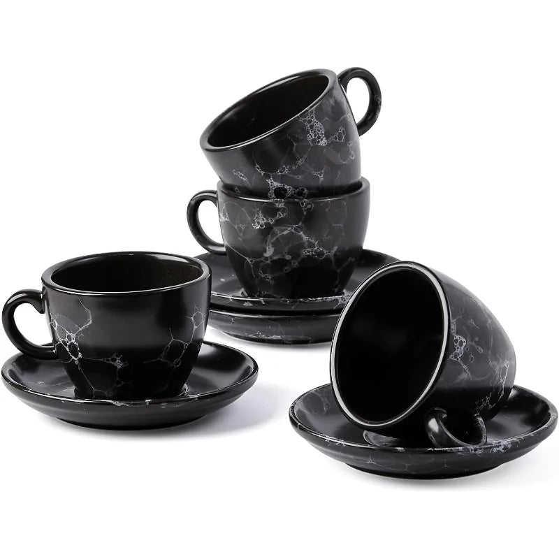 Cup Set with Saucers & Stand