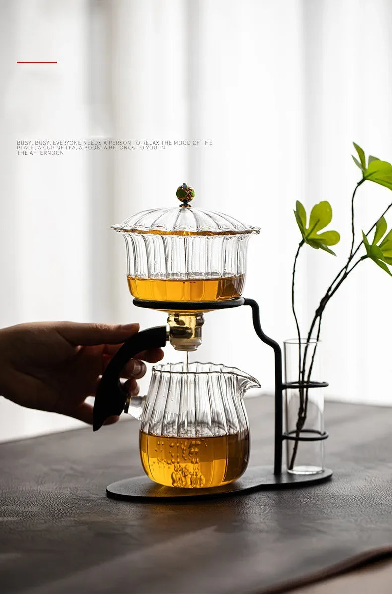 Blooming Elegance Automatic Tea Set