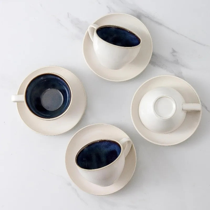 Cup Set with Saucers & Stand