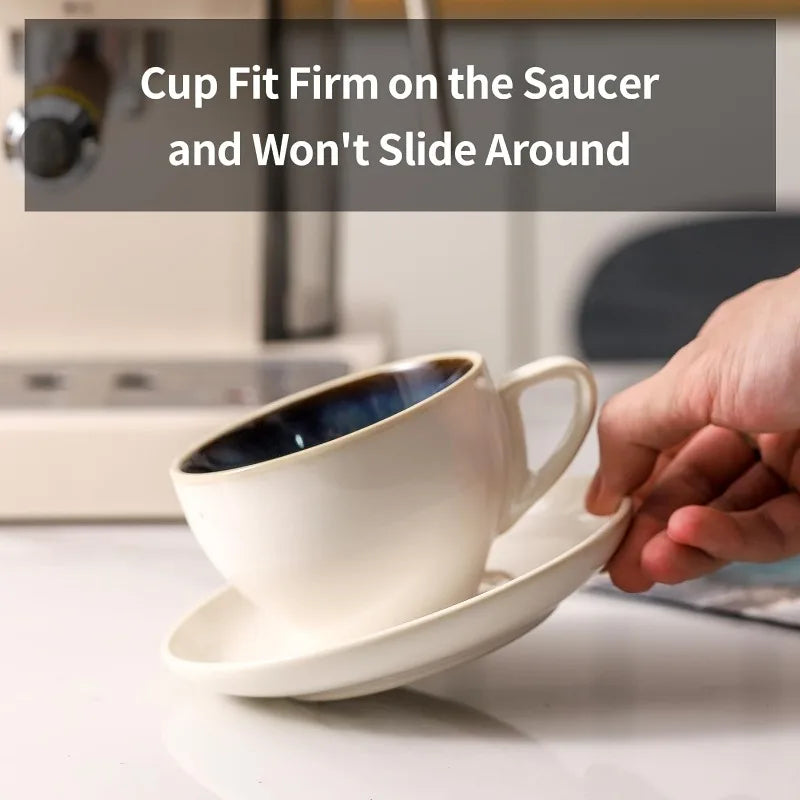 Cup Set with Saucers & Stand