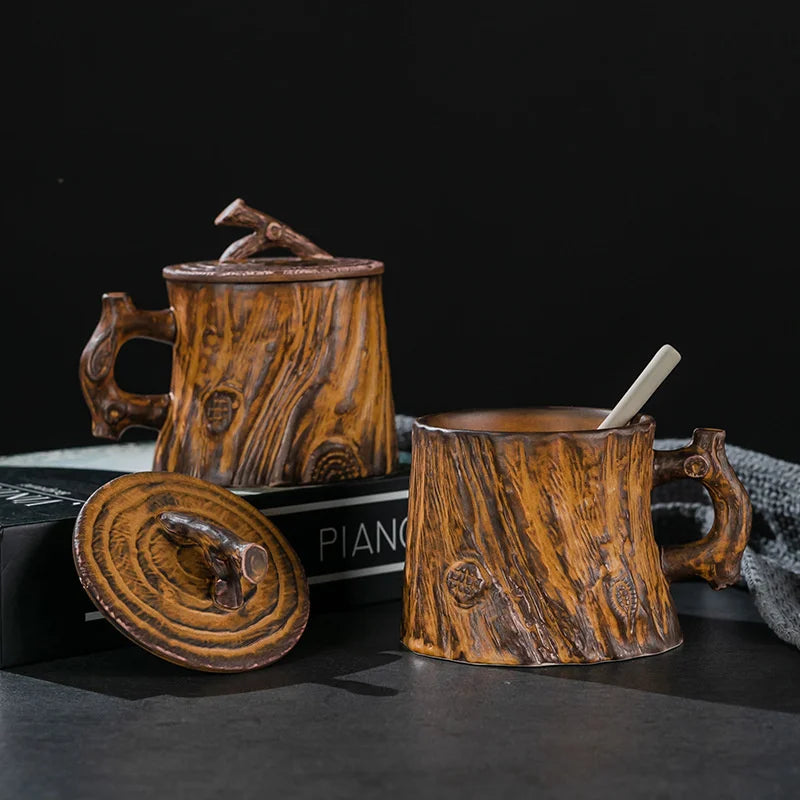 Tree Stump Mug - Coffee Mug - Storage Jar