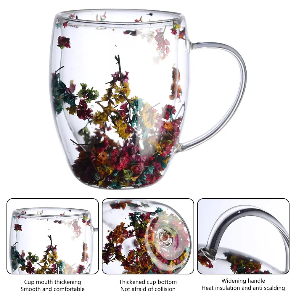 Double Wall Glass Dried Flower Cups