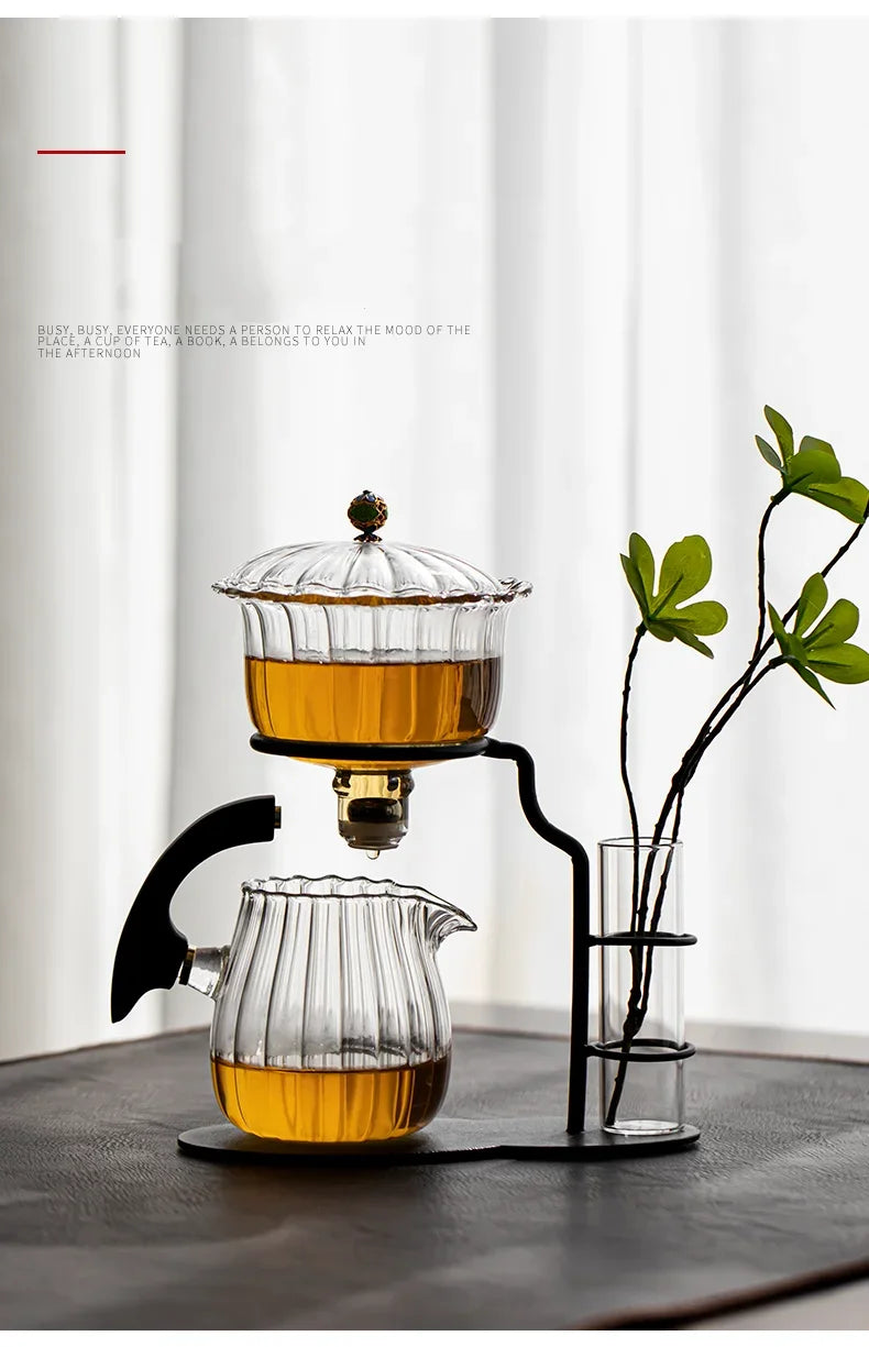 Blooming Elegance Automatic Tea Set