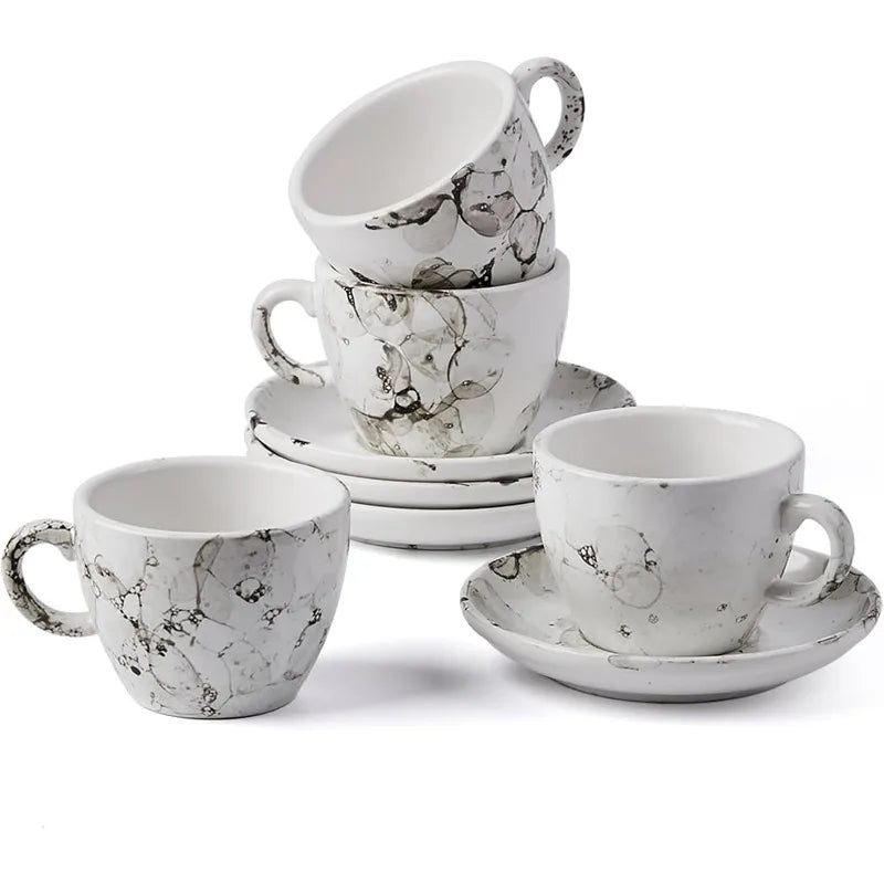 Cup Set with Saucers & Stand