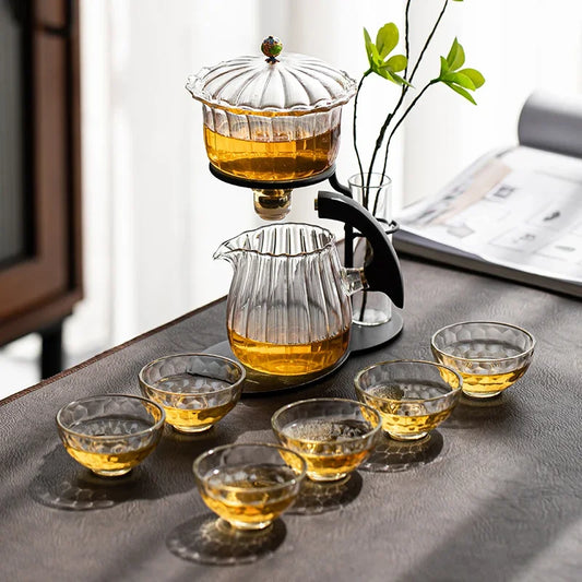 Blooming Elegance Automatic Tea Set