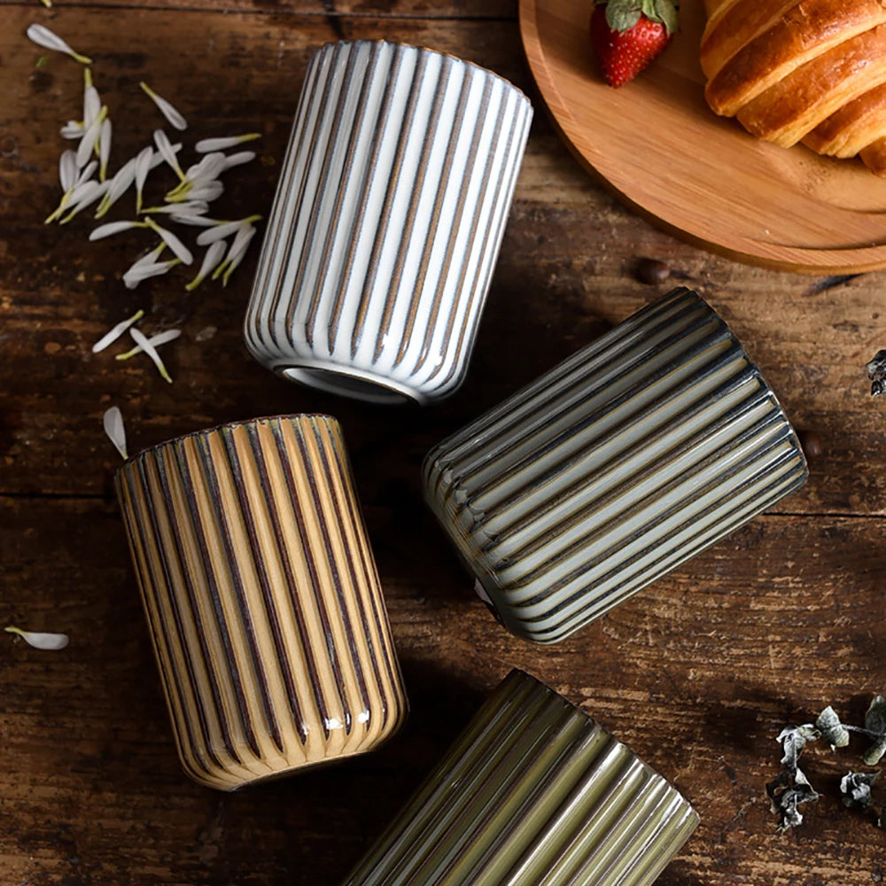 Striped Ceramic Mugs