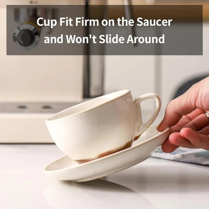 Cup Set with Saucers & Stand