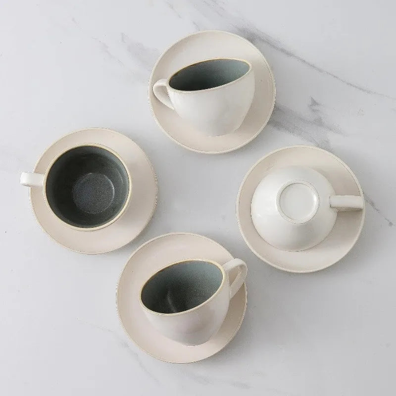 Cup Set with Saucers & Stand