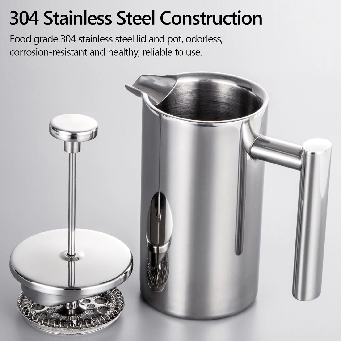 Stainless Steel French Press Coffee Maker