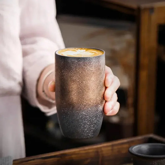 Japanese  Vintage Stoneware Espresso & Coffee Mug