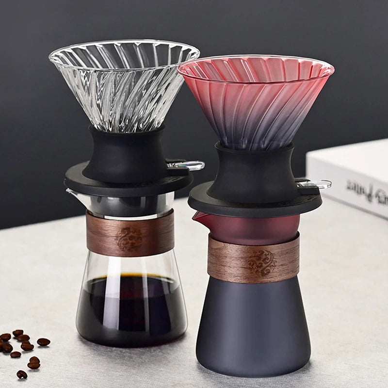 Glass Pour Over Coffee Maker Set with Filters