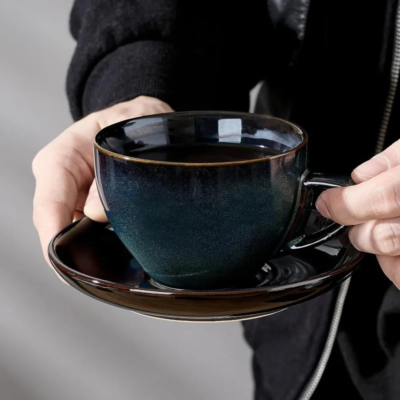 Cup Set with Saucers & Stand