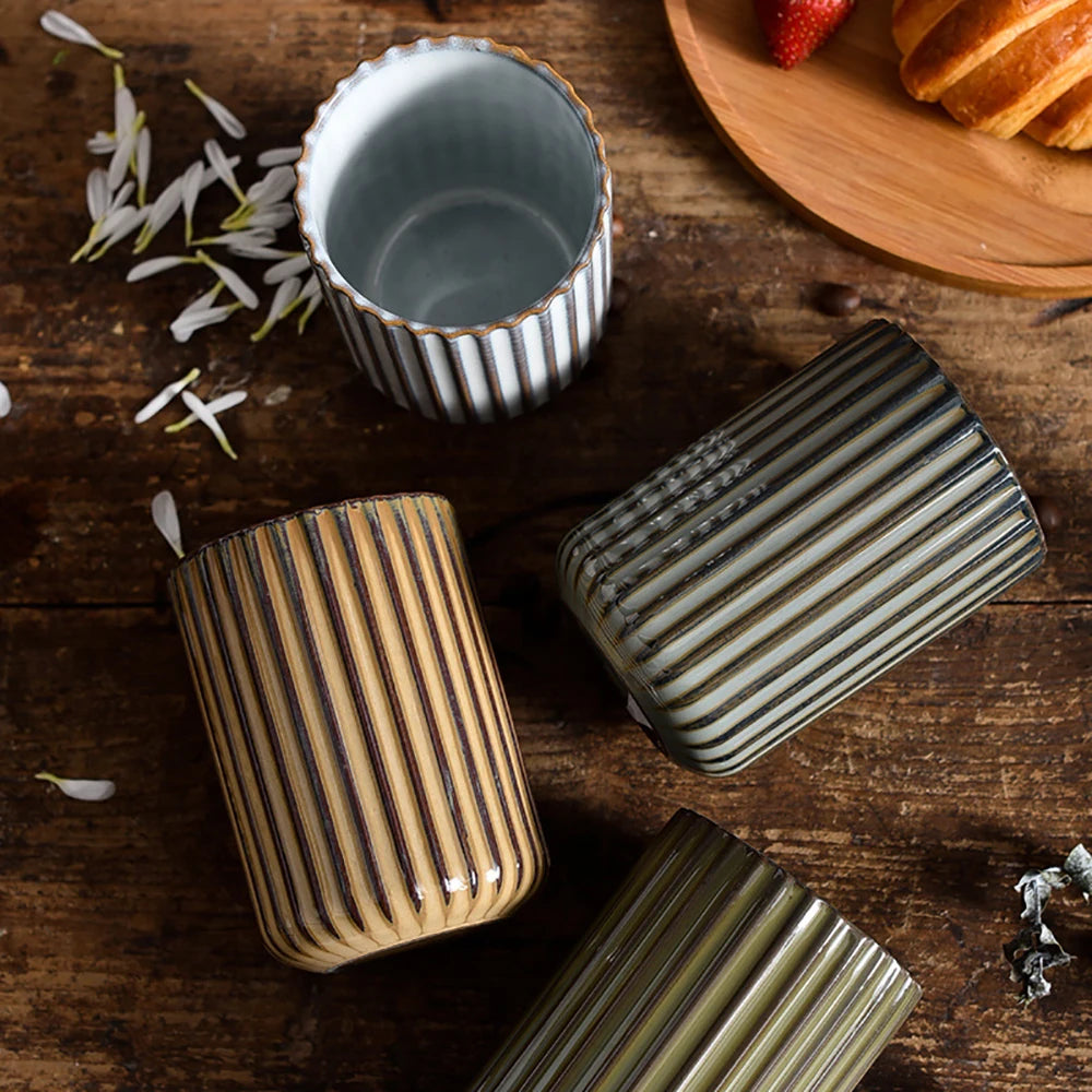 Striped Ceramic Mugs